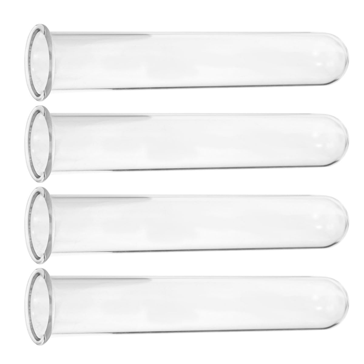 UTHCLO 4Pcs Glass Test Tube Vases for Plant Propagation, Hydroponic Glass Planter Tubes 2.5X3X18Cm, Desktop Terrarium Plant Holders for Home Garden Decoration