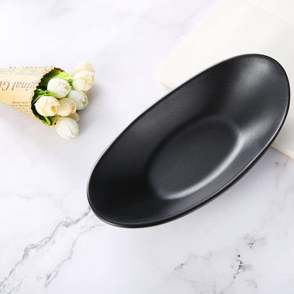 Black Ring Dish Centerpiece Jewelry Tray Key Tray Organizer for entryway, Dresser Decor Key Dish Jewelry Bowl Decorative Dish (Big Oval)