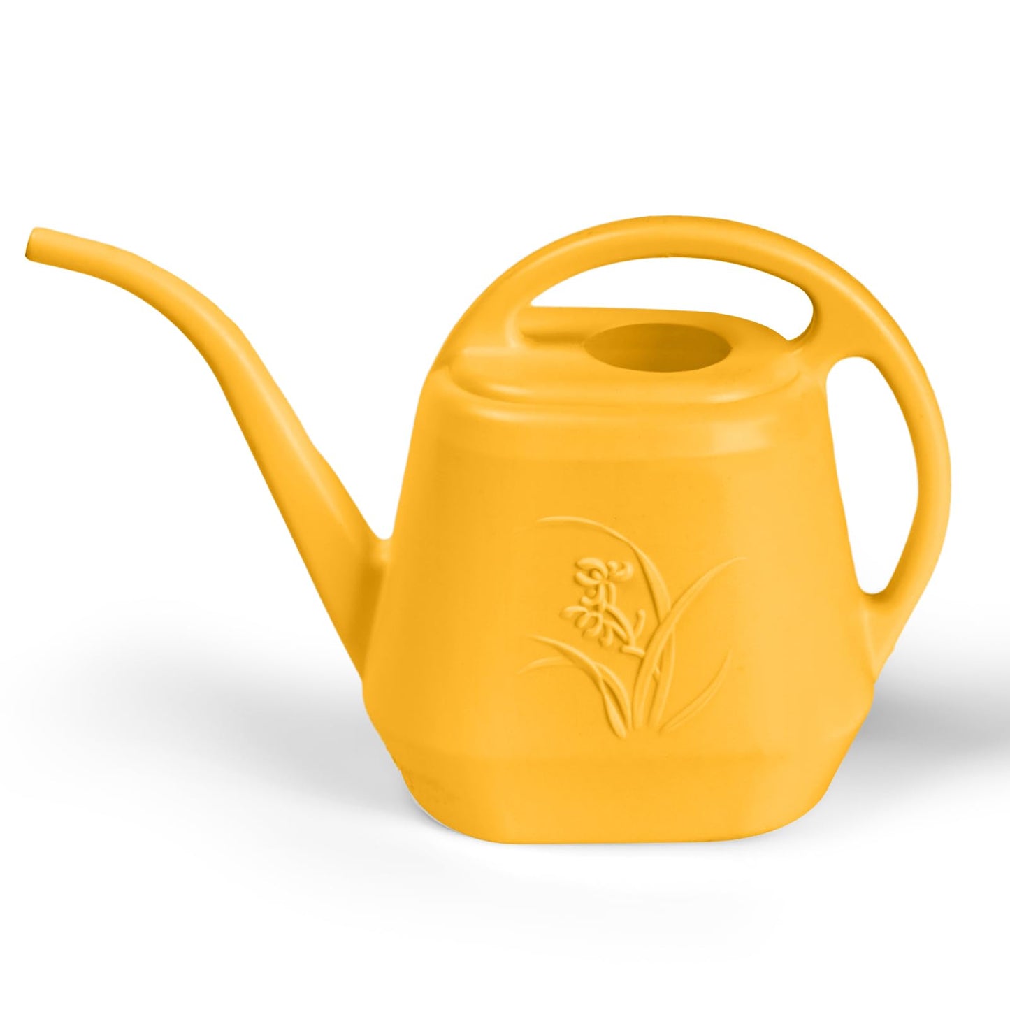ZXJ Plant Watering Can - for Indoor and Outdoor Home Garden Plants - with Long Spout - Orange - 1/2 Gallon