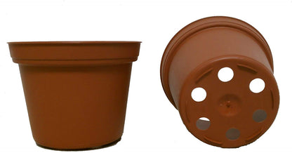 Seed Kingdom 50 New 3 Inch Plastic Nursery Pots ~ Pots are 3 Inch Round at The Top and 2.25 Inch Deep. Color: Terracotta