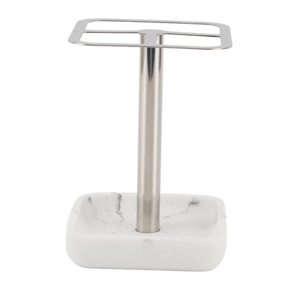 CYTGOUPER Stainless Steel Toothbrush Holder,Toothbrush and Toothpaste Stand,Bathroom Toothbrush Storage Organizer Toothbrush Holders Shelf for Bathroom Vanity Countertops (Silver)