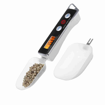 Digital Spoon Scale Electronic Measuring Spoon Scale with LCD Display, Electronic Measuring Spoon Scale Food Tare Function Capacity 0.05g to 500g g Kitchen Food Weighing Spoon Scale (Black)