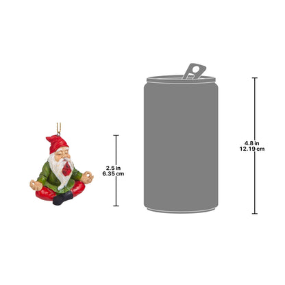 Zen Gnome Holiday Ornament: Set of 3