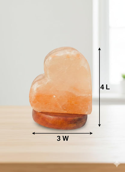 NatureBoost HL Himalayan Pink Salt USB Multi Colored lamp (Heart)