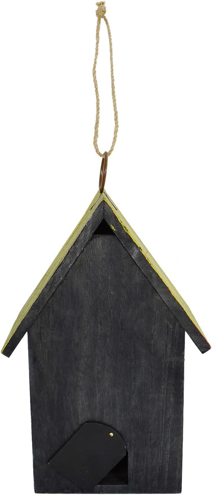 Morning View Bird Houses for Outside Decorative Nest Box Wooden Birdhouse Hanging Spring for Yard Garden Patio Outdoor Small Birds Bluebird Finch Cardinals Wren 9.35 Inch Tall (Red)