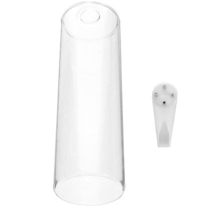 LOEFLIFA Wall Mounted Glass Vase Set for Hydroponics, Cylindrical Glass Planter Terrarium Tube, Indoor Balcony Decor for Plants and Flowers