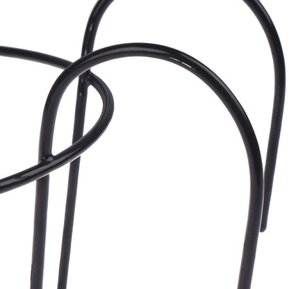 1 Pack Hanging Railing Planters Flower Pot Holders Plant Iron Racks Fence Metal Potted Stand Mounted Balcony Round Plant Baskets Shelf Container Box for Indoor and Outdoor Use-Black,Garden Steel Pots