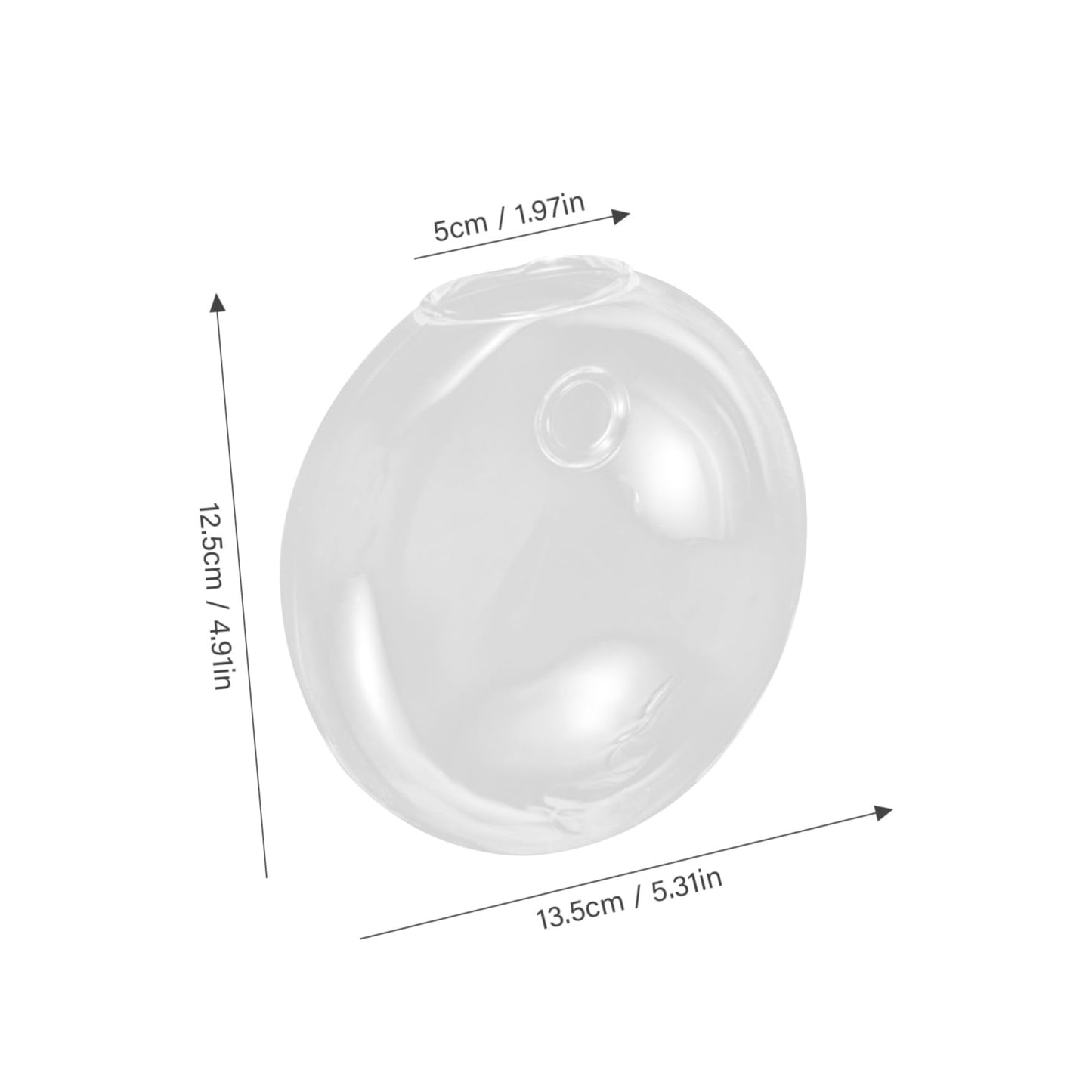 VICASKY Wall Hanging Hydroponic Glass Planter Vase for Plants Transparent Space Saving Terrarium for Home Office Garden Decoration Easy to Match Modern Wall Mounted Flower Vase