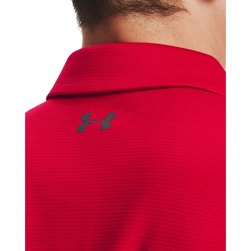 Under Armour Men's Tech Golf Polo , Red (600)/Graphite, Large