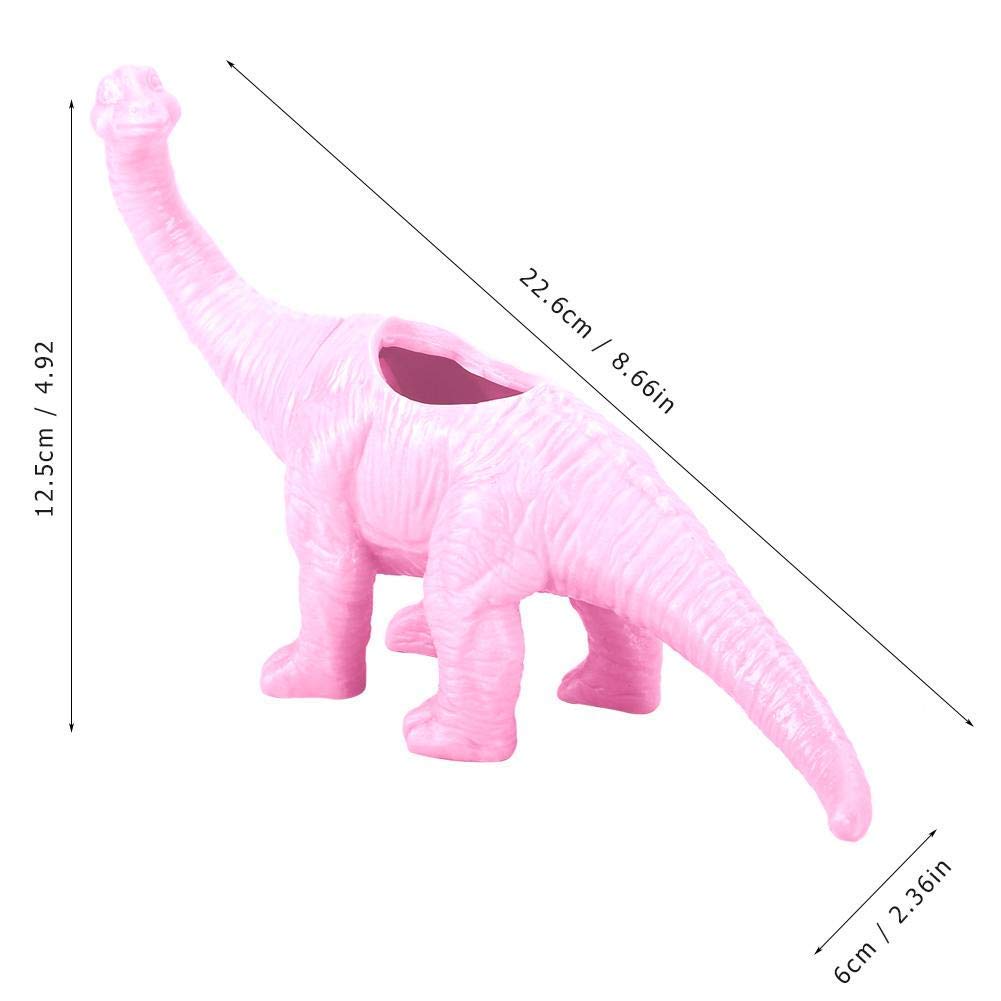 AUNMAS Dinosaur Planter Pot, Small Decorative Flower Pot for Indoor Plants, Cute Desktop Decor for Home Office, Holder (Pink)
