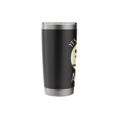 Yes I Can Drive A Stick Funny Halloween Spooky Witch Apparel Stainless Steel Insulated Tumbler