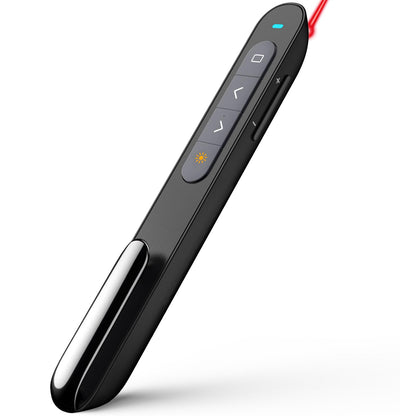Norwii Rechargeable Bluetooth Presentation Clicker, Wireless Presenter, PowerPoint Presentation Remote with Pointer, Slide Clicker with 328ft Range for Teacher and Presenter, macOS Applicable