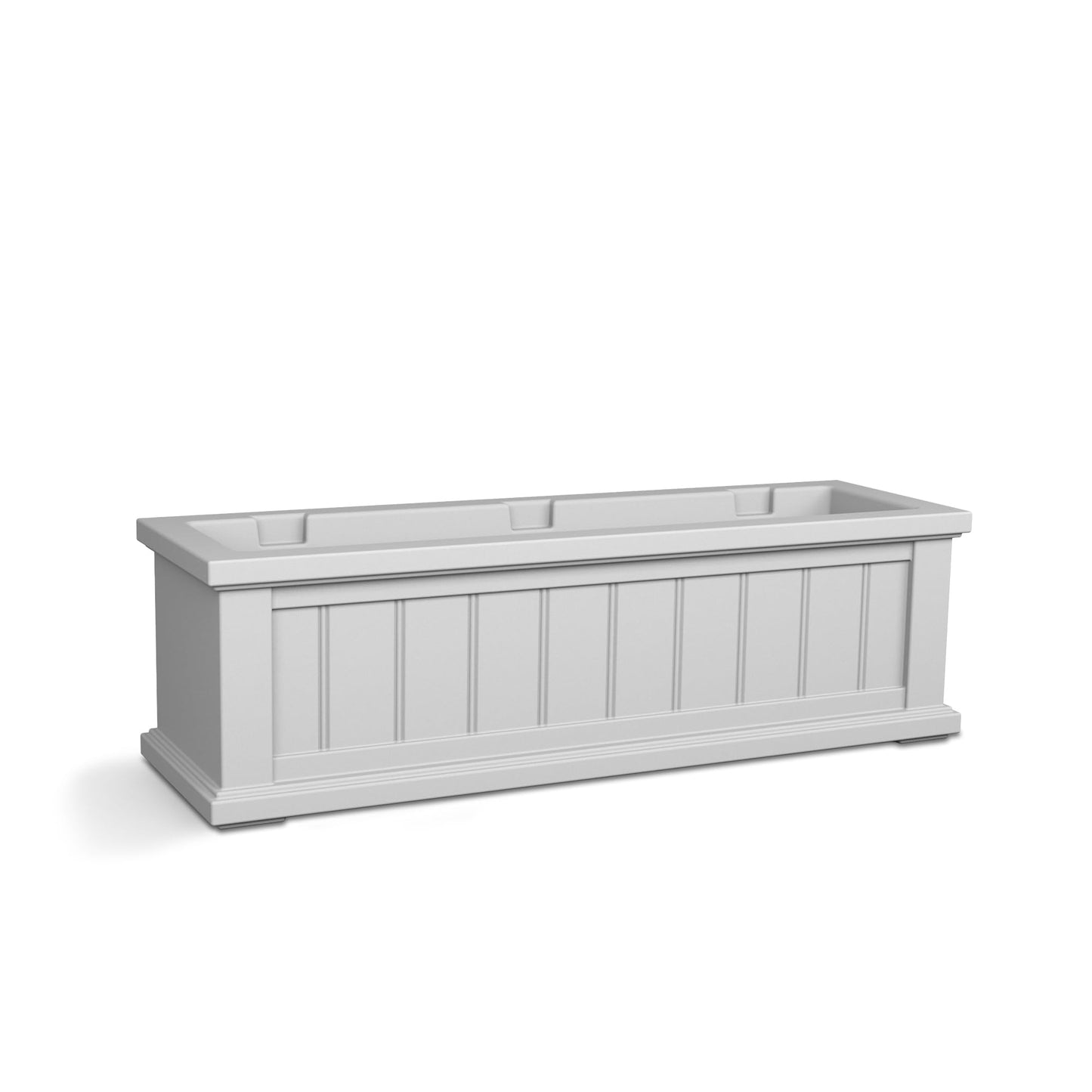 Mayne Cape Cod 3ft Window Box - White - 36in L x 11in W x 10.8in H - with 6.5 Gallon Built-in Water Reservoir (4840-W)