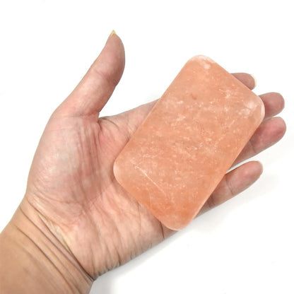 Windfulogo Large Hot Massage Stones Set Himalayan Salt Heated Warmer Stone for Spa Massage 2.56 x 3.93in (6.5x10cm)