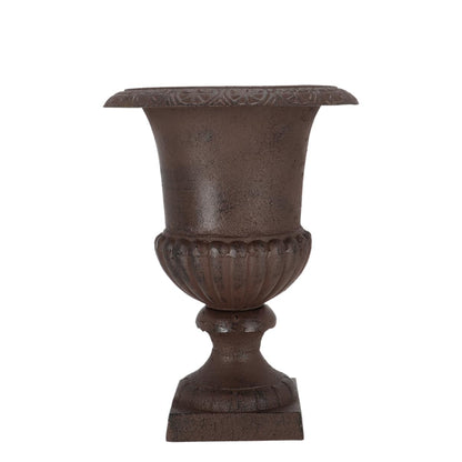 Esschert Design XH61-AR Large French Urn, 12" Diameter, Cast Iron, Decorative