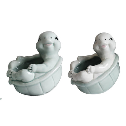 jiingekk Succulents Plant Pots Turtles Planter Flower Pots Planting Pots For Cactus Succulents Planter For Indoor Plant Indoor Plant Holder