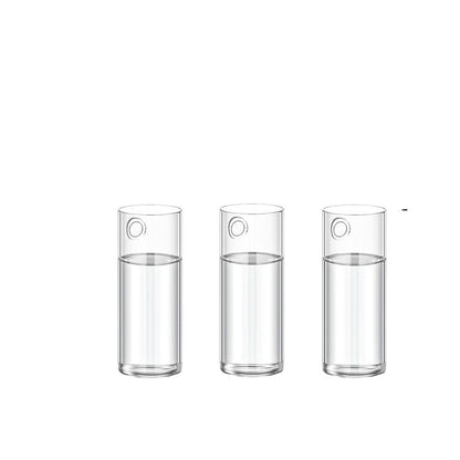 Glass Vase Vase 3Pack Wall Hanging Glass Planters Plant Terrarium Plants Holders Air with Plastic Invisible Traceless Hangers(3Pcs Small)