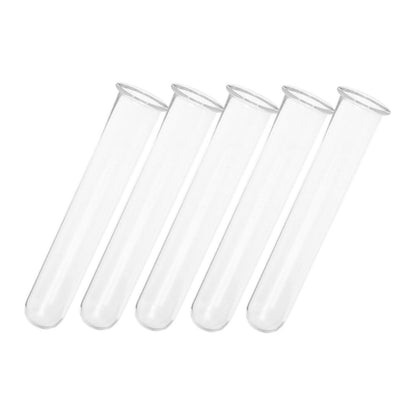 CATIEBYE 5pcs Glass Test Tube Vases for Plant Propagation Small Hydroponic Flower Water Tubes for Home and Office Terrarium Decoration 2.5x3x15cm