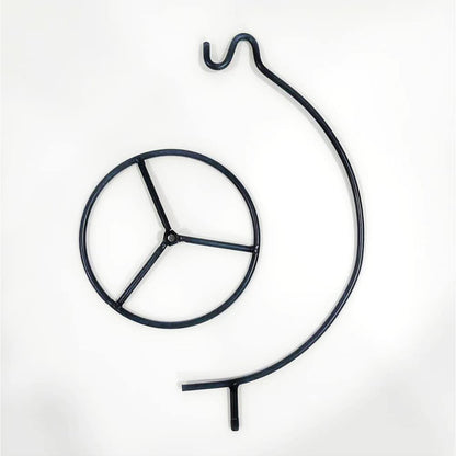 YY YEARCHY Ornament Display Stand Metal Stand Air Plant Stand Flower Pot Holder Iron Stand for Hanging Glass Globe Ball (C Shape)