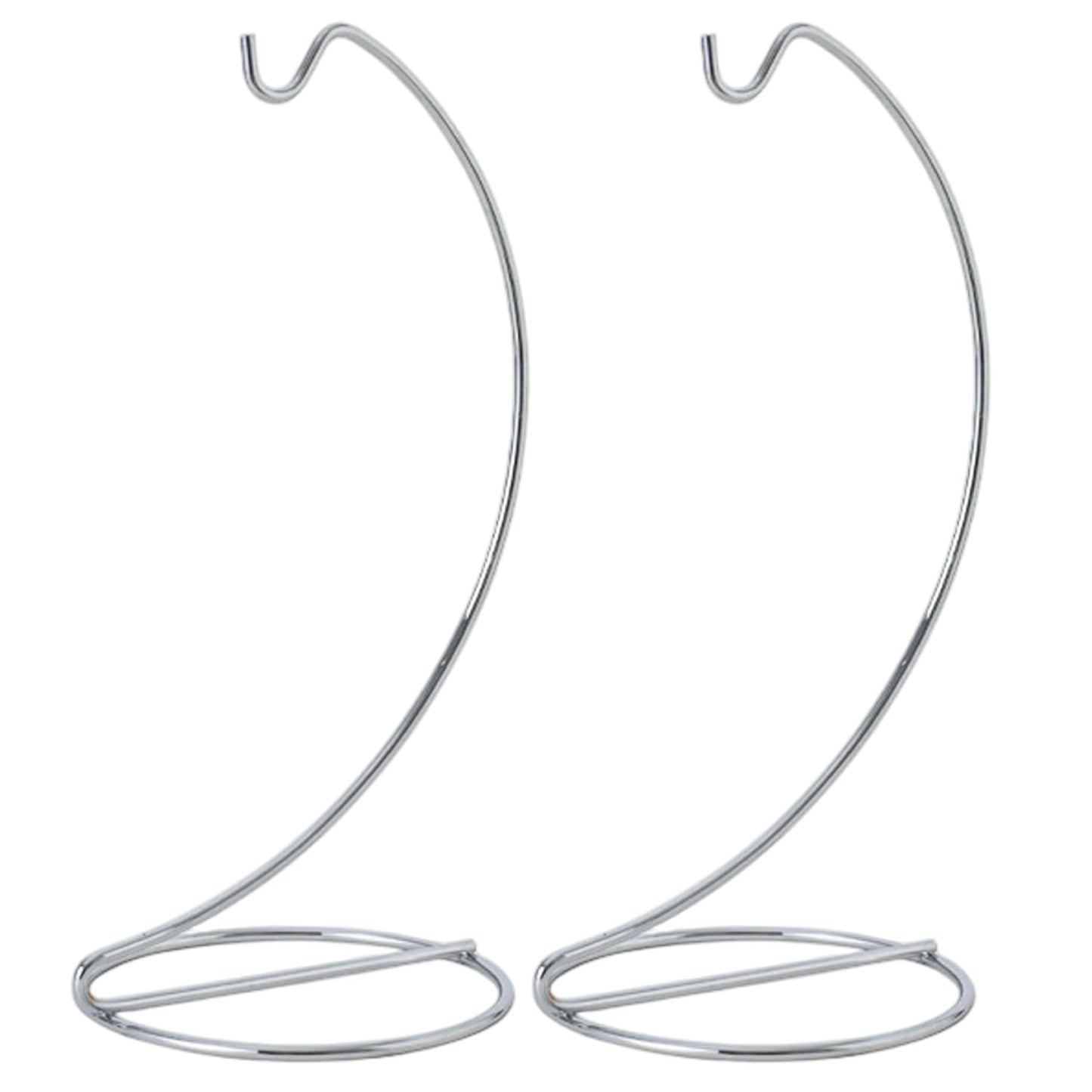 Pineeseatile 2PCS Ornament Hangers Display Stand 9.1" Height Iron Glass Ornament Display Stand for Air Plant Holder Terrariums Crystal Ball Wedding Home Office