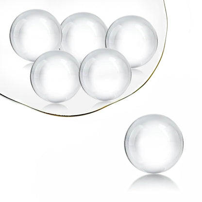 HZLUPQ 6PCS Clear Crystal Ball Spheres, Decorative Glass Orbs for Home Decor