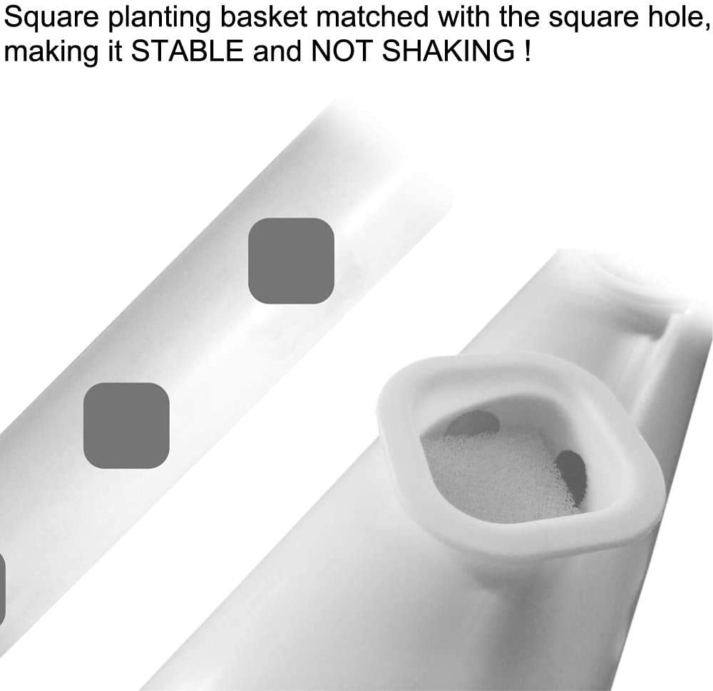 LAPOND Hydroponics Growing System Kit,54 Plant Sites 2 Layers Food-Grade PVC-U Pipes Hydroponic Grow Kit Gardening System with Water Pump, Timer,Net Pots and Sponge for Vegetables,Fruits,Herb