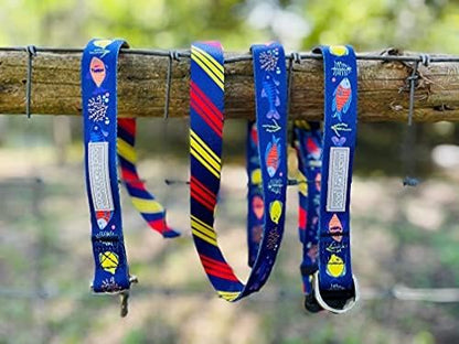 Lucky Love Dog - Easy Click Buckle Dog Collar with Leash Set Combo, Durable & Comfortable for Male & Female Dogs, Pet Collar for Small Dogs, Secure Fit - Mackey Combo, Small
