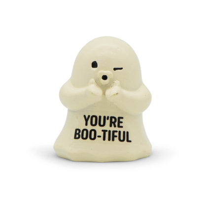 GOOFBALLS Mini Figurines Set – Funny Novelty 3D Character Figures (Set of 6), Hand-Painted Resin Tiny Desk Decor & Gag Gifts - Ghosts