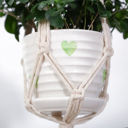 ELANE 2PCS 3-Tier 70" Macrame Plant Hangers Basket Plant Hanger Indoor Outdoor Hanging Plant Holder for Stand Flower Pots Decorations