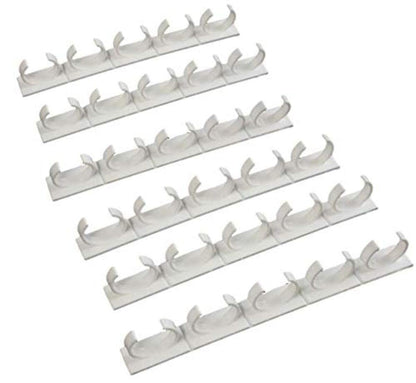 Crazy Chef Spice Clips 30 ct Spice Clips Gripper Organizer Holds 30 Spice Jars - Pantry and Inside Cabinet Organization 3M Adhesive Spice Rack