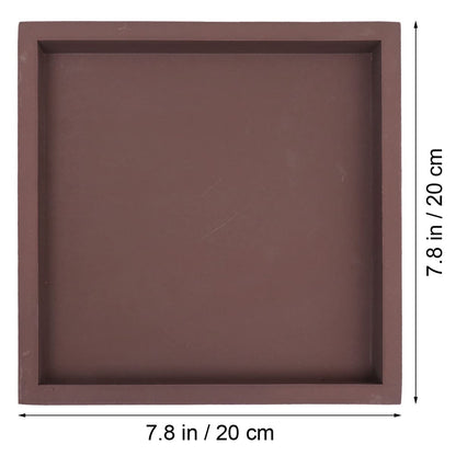DOITOOL Square Flowerpot Tray 8.89 Inch Thickened Leakproof Plastic Plant Saucer with Anti-Slip Base for Indoor Balcony Garden Potted Support