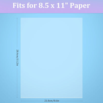 200 Pack No Holes Sheet Protectors 8.5 x 11 Inch Letter Size Page Protectors for Documents, Prints, Top Loading Heavyweight Clear View Plastic Sleeves for Papers, Artworks, Photos