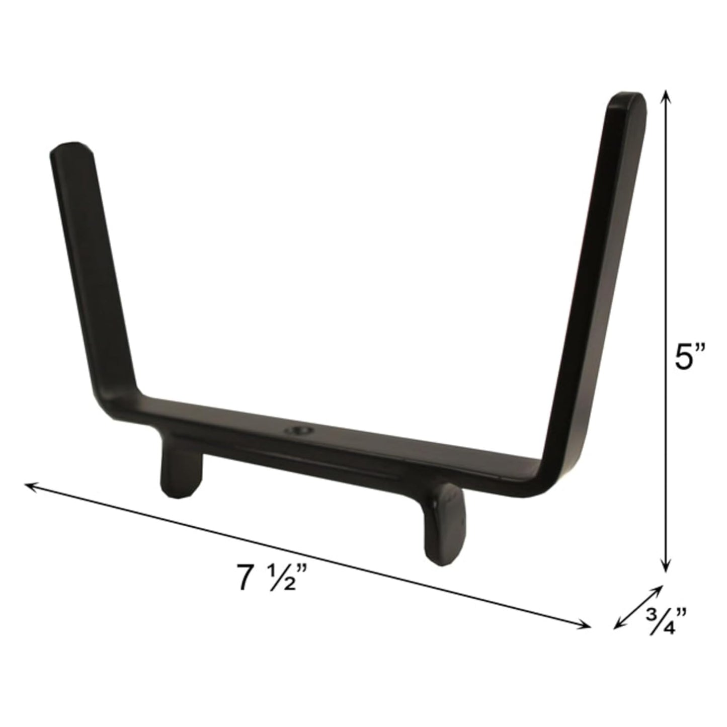 Oakestry Flower Box Deck Railing Brackets Pair Wrought Iron Black Powder Coated Heavy Duty Holder Outdoor Garden Patio Balcony Organizer Decorative Mount Accessory Fits 2 x 4 Inch Rail