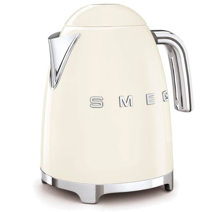 SMEG 50's Retro Style 7 Cup Electric Water Kettle with Automatic Shutoff, Removable Base, and Water Indicator, KLF03CRUS, Cream
