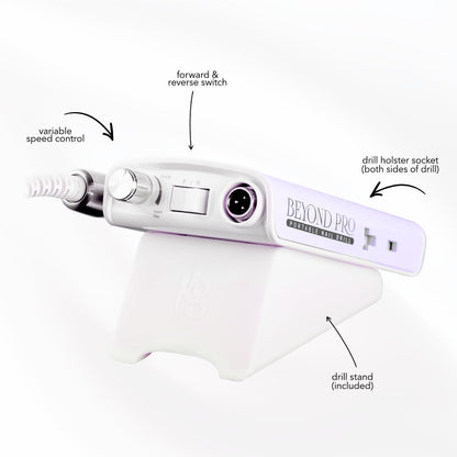 Kiara Sky Beyond Pro Nail Drill | Portable, Rechargeable & Cordles | Pink