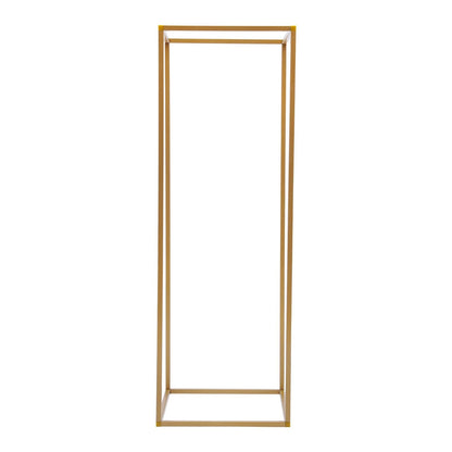 10PCS Wedding Flower Stand, 31.5inches Tall Column Geometric Centerpiece Vases, Rectangular Floral Display Rack, Column Centerpiece Floral Vases for Events Reception, Party Decoration (Gold, 31.5 in)