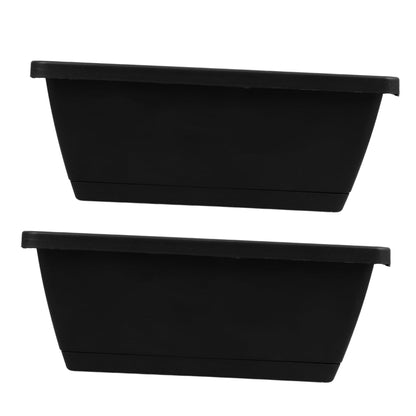 ORFOFE 2 Sets Rectangular Planting Trough Hose Stand Outdoor Garden Planter Astetic Room Decor Vegetable Planters Window Pot Plants Indoor Flower Planter Plastic Mini Flower Bed