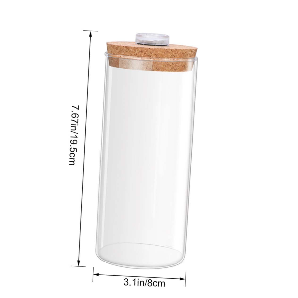CORHAD Led Landscape Glass Bottle Modern Decor for Terrariums Indoor Plants Aquariums for Office Home