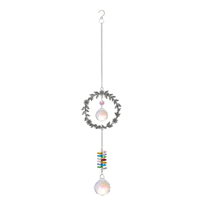 LONGSHENG - SINCE 2001 - Crystal Suncatcher for Windows Rainbow Maker Hanging Ornament Gifts for Family,Friends Sun Catcher Gifts for Mother’s Day Birthday Thanksgiving with Best Wishes Card Gift Bag