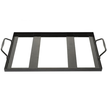 YARNOW Himalayan Salt Cooking Block Tray Holder Metal Steel Himalayan Rock Salt Block Cooking Plate Tray for Cooking Grilling Cutting Serving 8"x12" Grilling Tool Essential