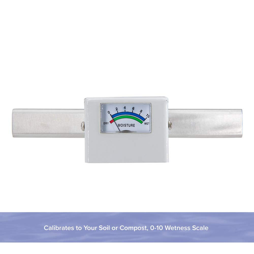 Reotemp 36 Inch Garden and Compost Moisture Meter, Garden Tool Ideal for Soil, Plant, Farm and Lawn Moisture Testing