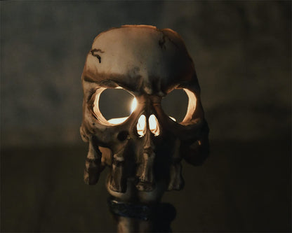 DS. DISTINCTIVE STYLE Skull Candle Holder 6.3 Inch Tea Light Holder Small Gothic Home Decor Halloween Decorations