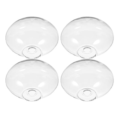 BESPORTBLE 4pcs Wall Mounted Glass Containers Hydroponic Plant Holders Glass Vases for Indoor Balcony Decor and Terrarium Display