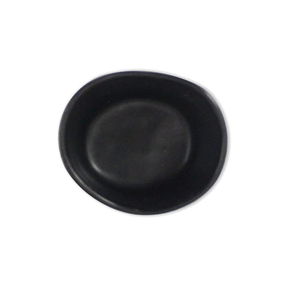 roro Handmade 2-Inch Matte Black Ceramic Pinch Bowls, Set of 6 – Versatile Stoneware for Spices, Condiments, Appetizers & Finger Foods