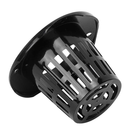 Cyrank Net Pots for Hydroponics, 50PCS Net Pots Hydroponic Cups Slotted Mesh Net Pots Small Hydroponic Cups with Thin Lip and Slotted Sides Garden Slotted Mesh Net Cups Mesh Pot Cups(Black)