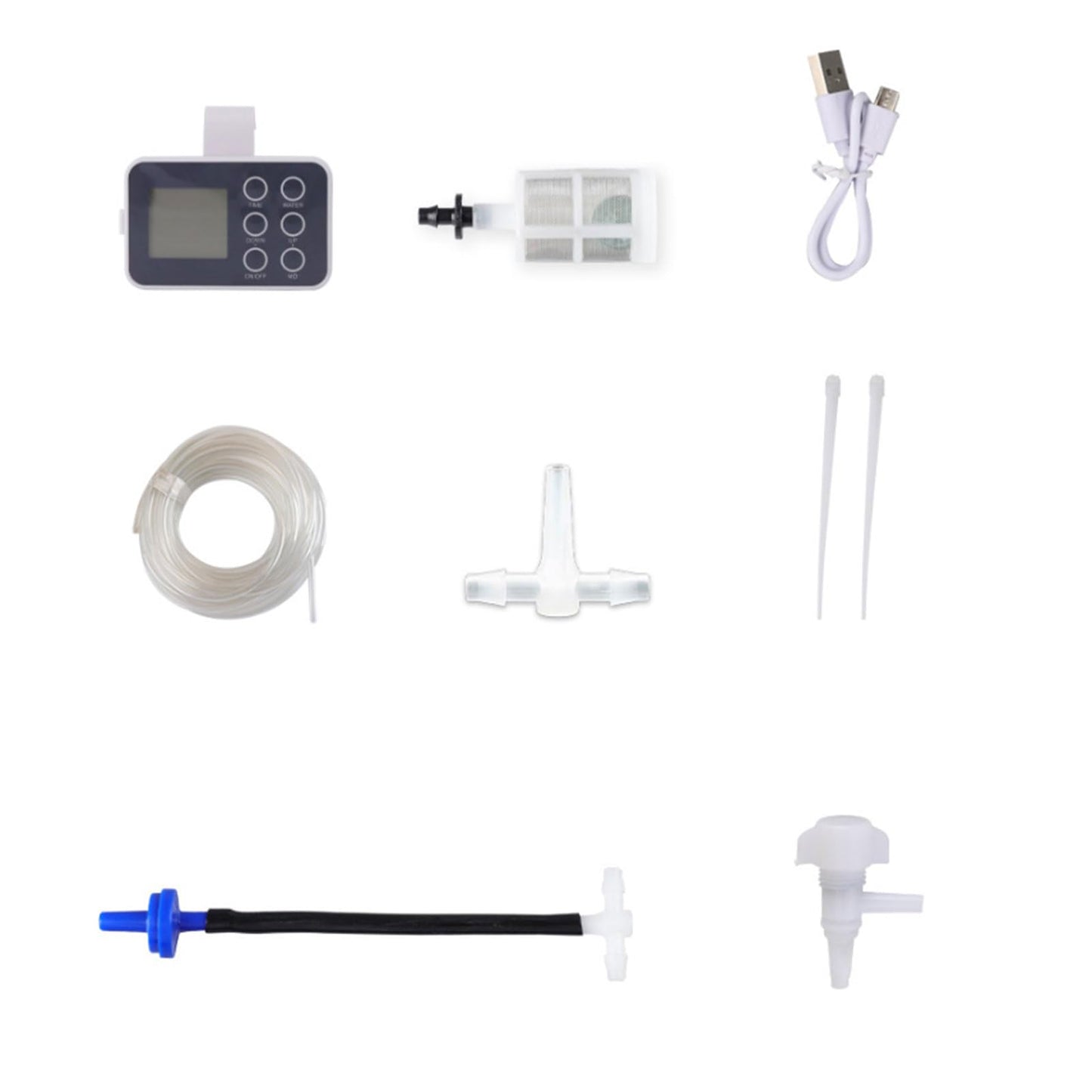 Adjustable Drip Irrigation Set for Housegreens with 15 or 20 Outlets and 300 Seconds Watering Duration Vacation Plant Watering Structure