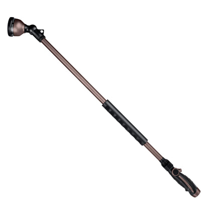 RESTMO 36”Long Watering Wand, 180° Swivel Head Metal Garden Hose Wand with 10 Spray Patterns, 3ft Heavy Duty Hose Nozzle Sprayer with Thumb Flow Control, Ideal to Water Hanging Baskets, Shrubs