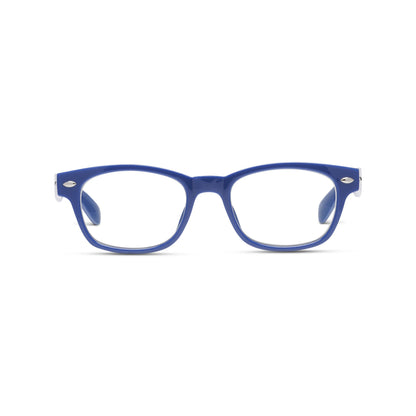 Peepers by PeeperSpecs Clark Blue Light Blocking Reading Glasses, Blue +2.50