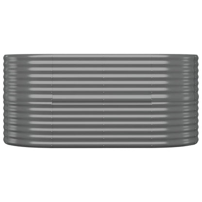 Yolola Raised Bed Metal Large Raised Bed Made of Metal Raised Bed for Garden, Snail Protection, Raised Bed Weatherproof Raised Bed for Garden, Plants, Garden Herbs, Outdoor, 152 x 80 x 68 cm, Grey