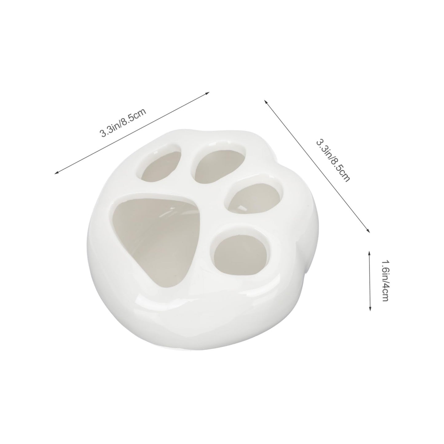 LIOOBO 2pcs Cat Claw Flower Pot Decorative Container with Drainage Cute Cacti Pot for Home Decoration for Room Office Balcony and Desk